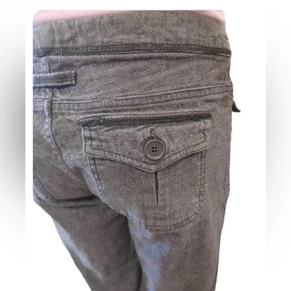Be Bop Charcoal Ramie Blend Bootcut Pants Size 9 - Picture 5 of 12